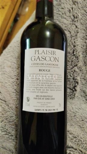 Zuidwest-Frankrijk Côtes de Gascogne Plaisir Gascon 2020