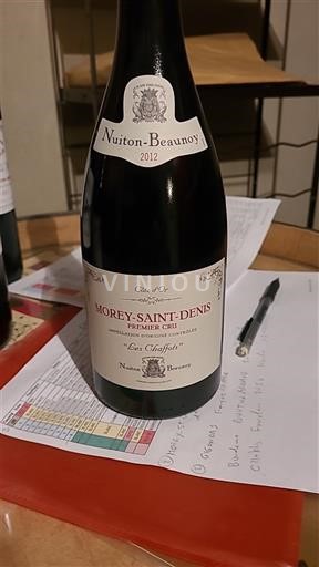 Burgundija Morey-Saint-Denis Premier Cru Nuiton-Beaunoy Les Chaffots 2012