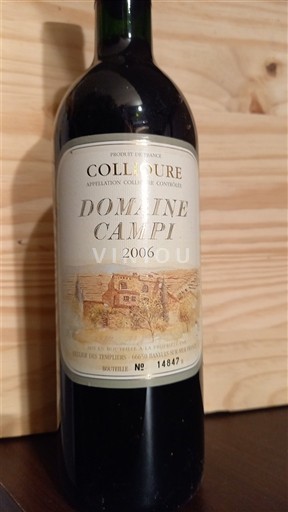 Roussillon Collioure Domaine Campi 2006