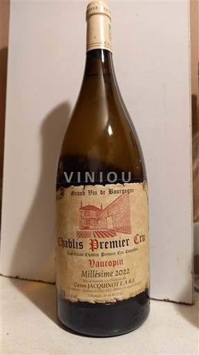 Burgundsko Chablis Premier Cru Caves Jacquinot E.A.R.L Vaucoupin 2022