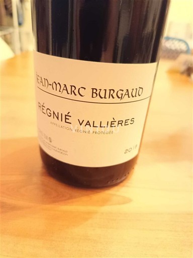 Beaujolais Régnié Jean-Marc Burgaud Vallières 2018