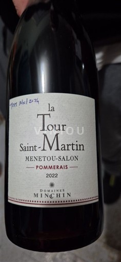 Valle del Loira Menetou-Salon Domaine Minchin La Tour Saint-Martin Pommerais 2022