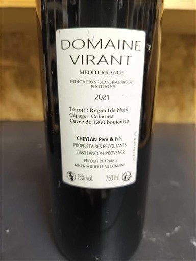 Provence, Nedre Rhône-dalen, Korsika Medelhavet Château Virant Verdier noli me tangere 2021
