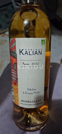 Sudoeste Monbazillac Château Kaliàn Sélection de Grains Nobles 2012