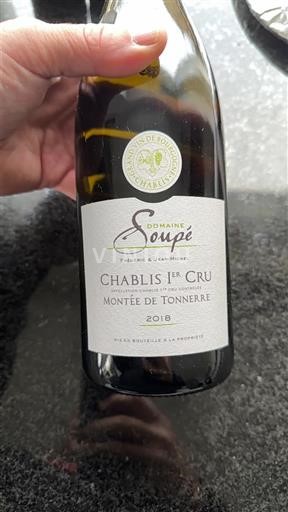 Borgoña Chablis Premier Cru Domaine Soupé Montée de Tonnerre 2018