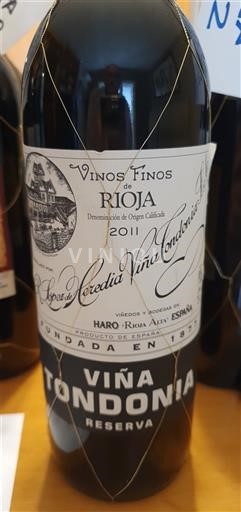 La Rioja Rioja R. López de Heredia Viña Tondonia Reserva 2011