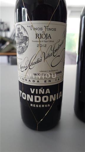 La Rioja Rioja R. López de Heredia Viña Tondonia Viña Tondonia Reserva 2012