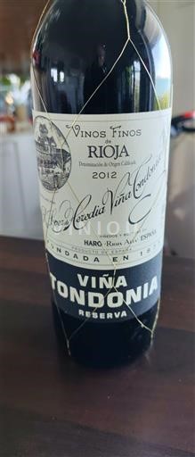 La Rioja Rioja R. López de Heredia Viña Tondonia Viña Tondonia Reserva 2012