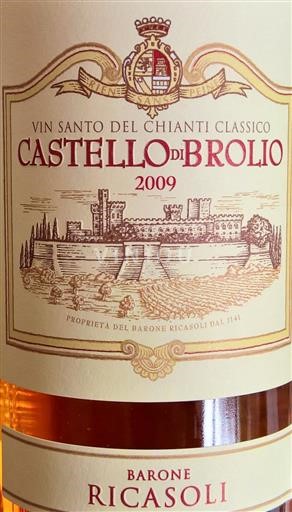 Toscane Vin Santo Barone Ricasoli Castello Di Brolio 2009