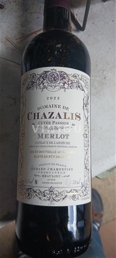 Alpe in reke Rona Ardeški vinogradni grici Domaine Chazalis Passion 2022