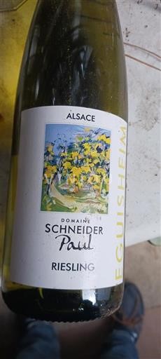 Alsace Riesling Domaine Schneider Paul 2022