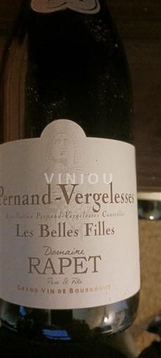 Burgundi Pernand-vergelesses Domaine Rapet Les Belles Filles 2022