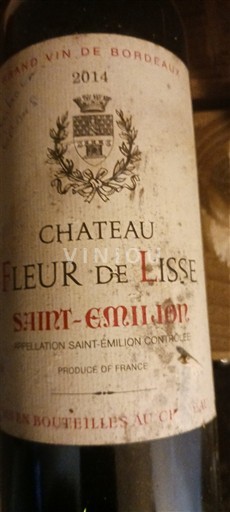 Bordeaux Saint-Émilion Château Fleur de Lisse 2014