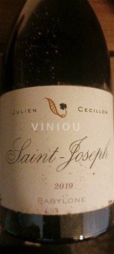 Rhône-dalen Saint-Joseph Julien Cecillon Babylone 2019