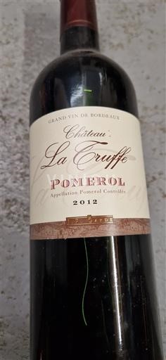 Bordeaux Pomerol Château La Truffe 2012