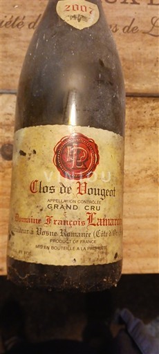 Burgundy Clos de Vougeot Grand Cru Domaine François Lamarche 2007