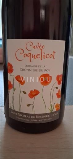 Loiredalen Saint-Nicolas-De-Bourgueil Domaine La Chopinière du Roy Coquelicot 2023