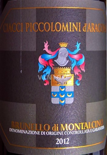 Toskana Brunello di Montalcino Ciacci Piccolomini Aragona 2012