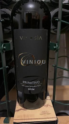 Vine Rouge sec Orus Vinosia 2024 Italien Apulien Primitivo di Manduria DOC