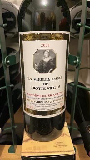 Bordeaux Saint-Émilion Grand Cru Grand Cru Trotte Vieille La Vieille Dame de Trotte Vieille 2001