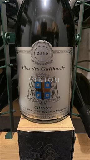 Valle della Loira Chinon Clos des Gaillards 2016