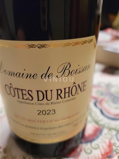 Rhônen laakso Côtes-du-rhône Domaine Boissan 2023