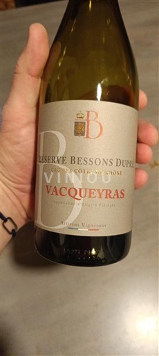 Rhône-dalen Vacqueyras Réserve Bessons Dupéré 2023 Ikke årgangsbestemt