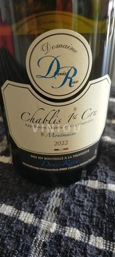 Borgogna Chablis Premier Cru Denis Race Montmains 2022