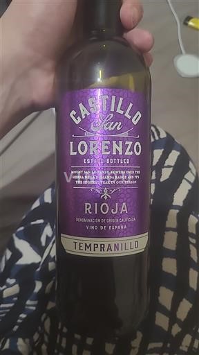 La Rioja rioja Castillo San Lorenzo Tempranillo 2024