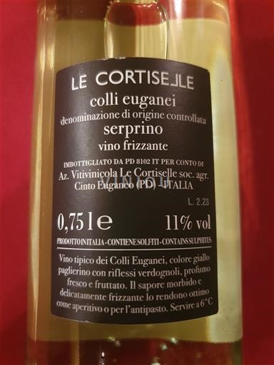 Vêneto Colli Euganei Le Cortiselle Serprino 2023