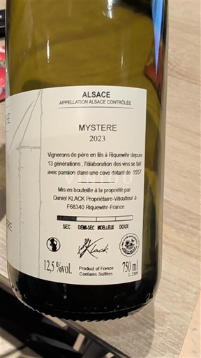 Alsace Klack Mystere 2023