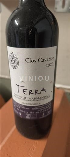 Sydvestfrankrig Côtes-du-marmandais Clos Cavenac Terra 2020
