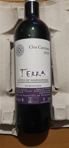 Jugozahod Côtes-du-marmandais Clos Cavenac Terra 2020