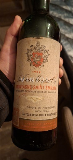 Bordeaux Montagne-saint-émilion La Tour Mont d'Or 1962