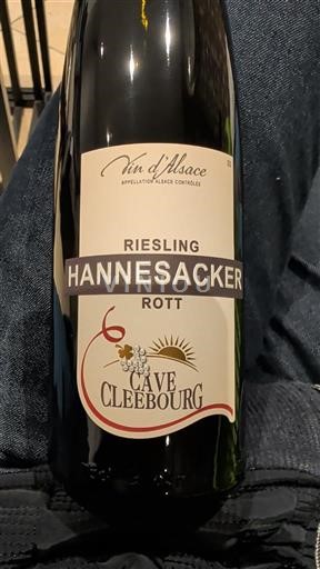 Alsace Cave de Cleebourg Hannesacker Rott Non Millésimé