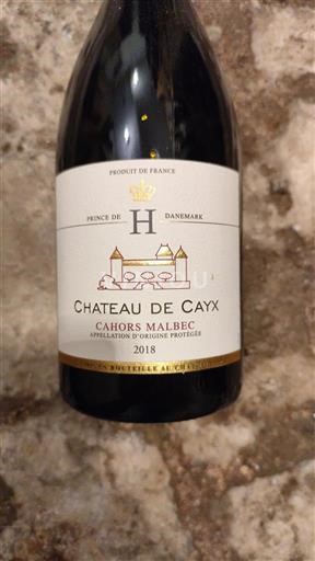 Sudoeste Cahors Château Cayx 2018