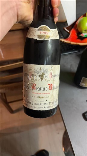 Vina Rouge sec Jessiaume Père & Fils 1992 Francija Burgundija Côte de Beaune Villages AOC