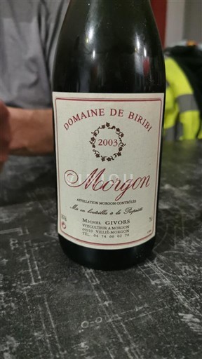Beaujolais Morgon Domaine Biribi 2003