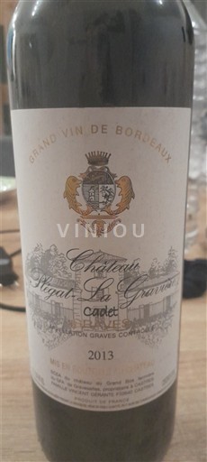 Bordeaux Graves Château Stégat-La-Grave Cadet 2013