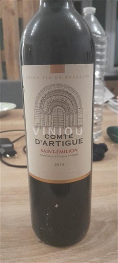 Bordeaux Saint-Émilion Comte d'Artigue 2013