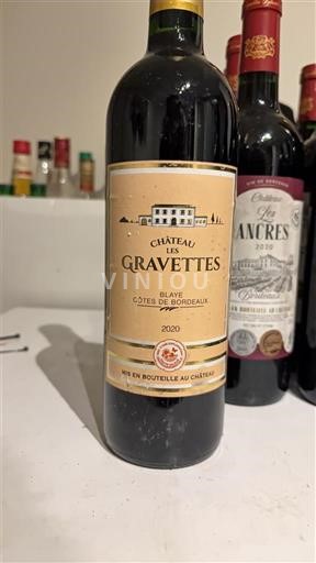 Burdeos Blaye-Côtes de Burdeos Château Les Gravettes 2020