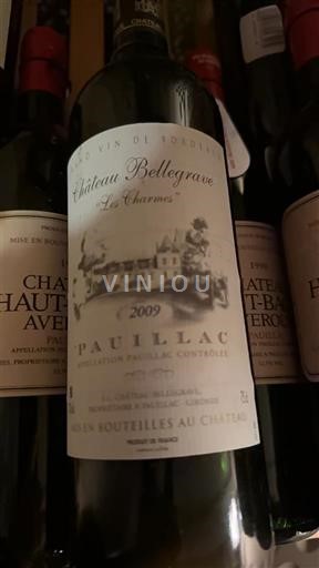 Bordeaux Pauillac Château Bellegrave Le Charmes 2009