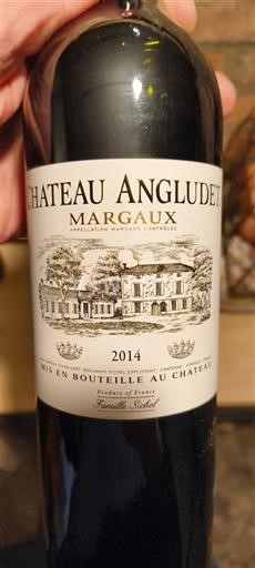 Bordeaux Margaux Château Angludet 2014
