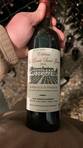Bordeaux Bordeaux Supérieur Château La Lande Saint-Jean 2016