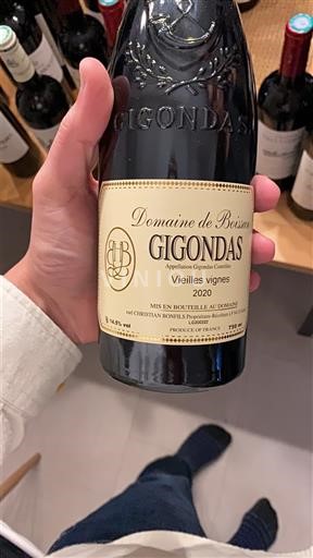 Rhônen laakso Gigondas Domaine Boissan Vieilles vignes 2020