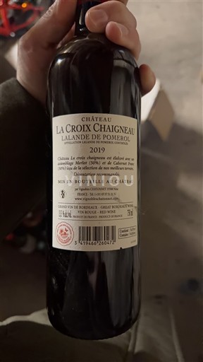 Burdeos Lalande-de-Pomerol Château La Croix Chaigneau 2019