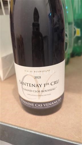 Burgundi Santenay Premier Cru Domaine Cas Venancio Grand Clos Rousseau 2021