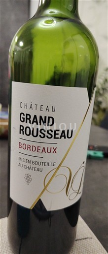 Bordeaux Château Grand Rousseau Không niên vụ