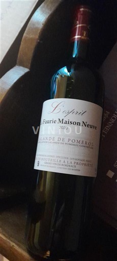 Burdeos Lalande-de-Pomerol La Faurie Maison Neuve L'esprit 2020
