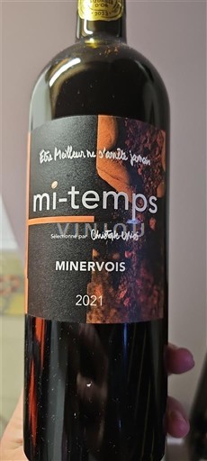 Languedoc Minervois Les coteaux du Minervois Mi-temps 2021